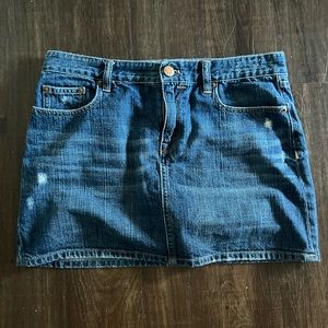 J Crew denim mini skirt